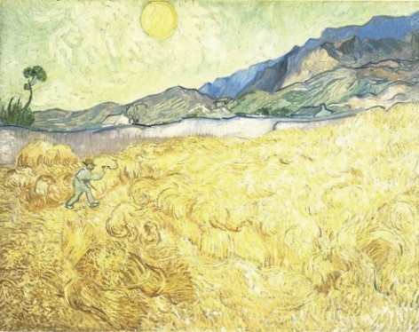 Van Gogh “Wheat Fields with Reaper at Sunrise”